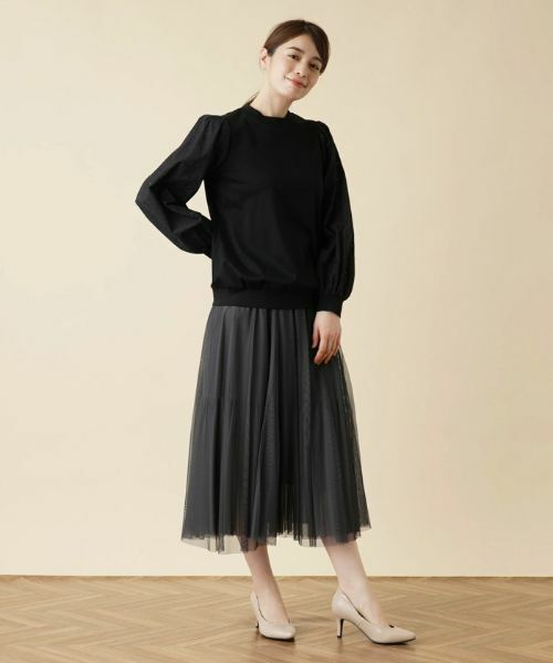 Leilian / レリアン カットソー | レース切替ボリュームスリーブカットソー【MUSE BY ROCHAS Premiere】 | 詳細11