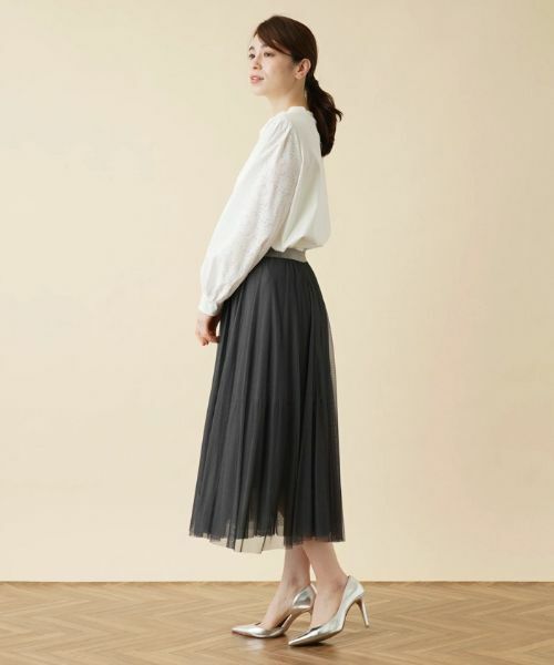 Leilian / レリアン カットソー | レース切替ボリュームスリーブカットソー【MUSE BY ROCHAS Premiere】 | 詳細2