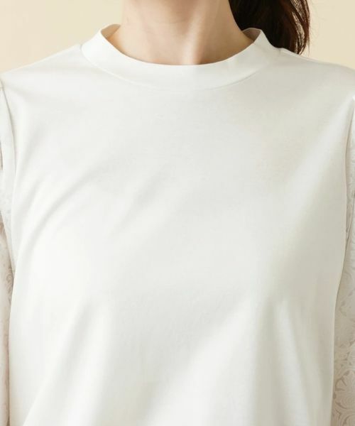 Leilian / レリアン カットソー | レース切替ボリュームスリーブカットソー【MUSE BY ROCHAS Premiere】 | 詳細7