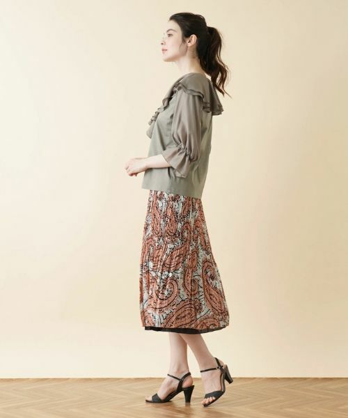 Leilian / レリアン カットソー | ラッフルフリルカットソー【MUSE BY ROCHAS Premiere】 | 詳細12