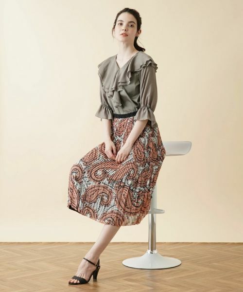 Leilian / レリアン カットソー | ラッフルフリルカットソー【MUSE BY ROCHAS Premiere】 | 詳細14