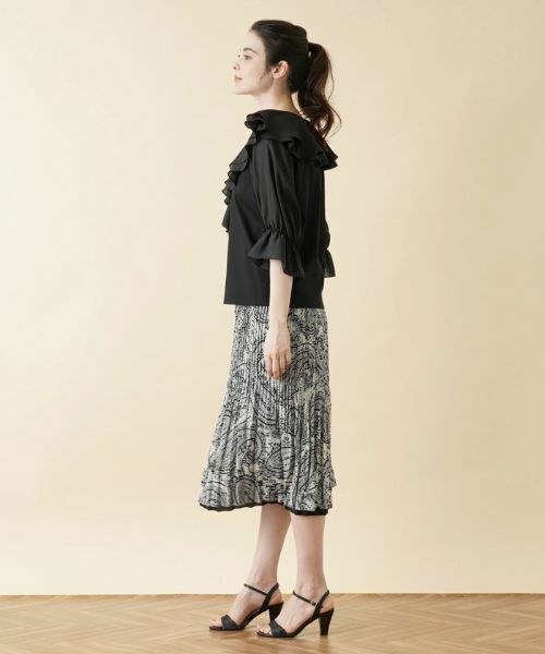 Leilian / レリアン カットソー | ラッフルフリルカットソー【MUSE BY ROCHAS Premiere】 | 詳細2