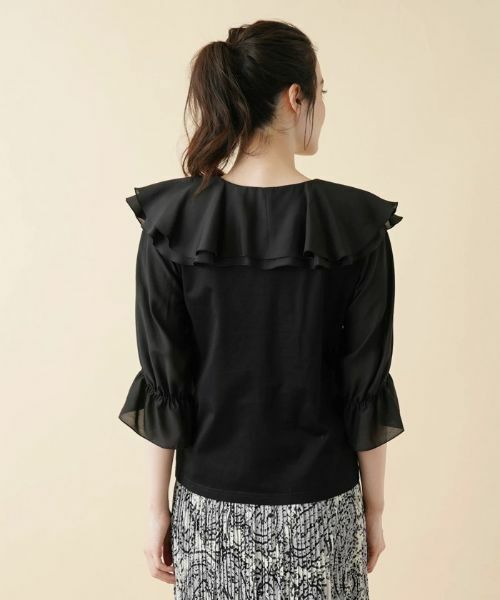 Leilian / レリアン カットソー | ラッフルフリルカットソー【MUSE BY ROCHAS Premiere】 | 詳細6
