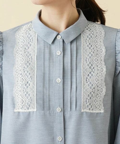 Leilian / レリアン シャツ・ブラウス | ショルダーフリルブラウス | 詳細7