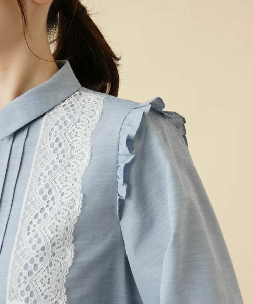Leilian / レリアン シャツ・ブラウス | ショルダーフリルブラウス | 詳細9
