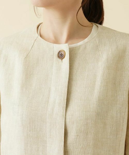 Leilian / レリアン テーラードジャケット | ノーカラージャケット【ROCHAS Premiere】 | 詳細10