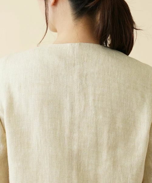 Leilian / レリアン テーラードジャケット | ノーカラージャケット【ROCHAS Premiere】 | 詳細11