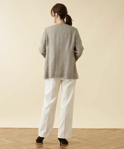 Leilian / レリアン テーラードジャケット | ノーカラージャケット【ROCHAS Premiere】 | 詳細3