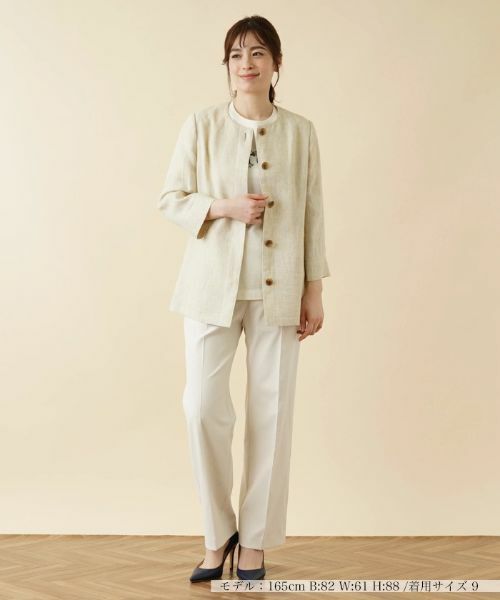 Leilian / レリアン テーラードジャケット | ノーカラージャケット【ROCHAS Premiere】 | 詳細4