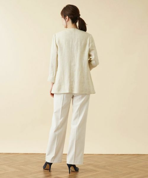 Leilian / レリアン テーラードジャケット | ノーカラージャケット【ROCHAS Premiere】 | 詳細6