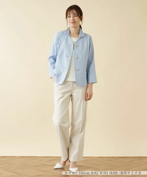 Leilian / レリアン テーラードジャケット | ワイドカラージャケット【ROCHAS Premiere】 | 詳細1