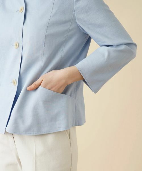 Leilian / レリアン テーラードジャケット | ワイドカラージャケット【ROCHAS Premiere】 | 詳細9
