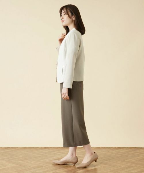 Leilian / レリアン テーラードジャケット | 異素材切替ジップジャケット【ROCHAS Premiere】 | 詳細2