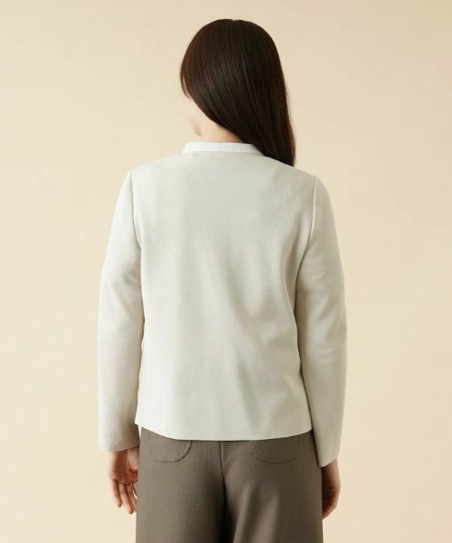 Leilian / レリアン テーラードジャケット | 異素材切替ジップジャケット【ROCHAS Premiere】 | 詳細6
