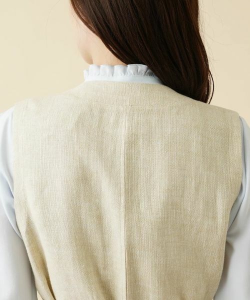 Leilian / レリアン テーラードジャケット | ロングベスト【ROCHAS Premiere】 | 詳細10