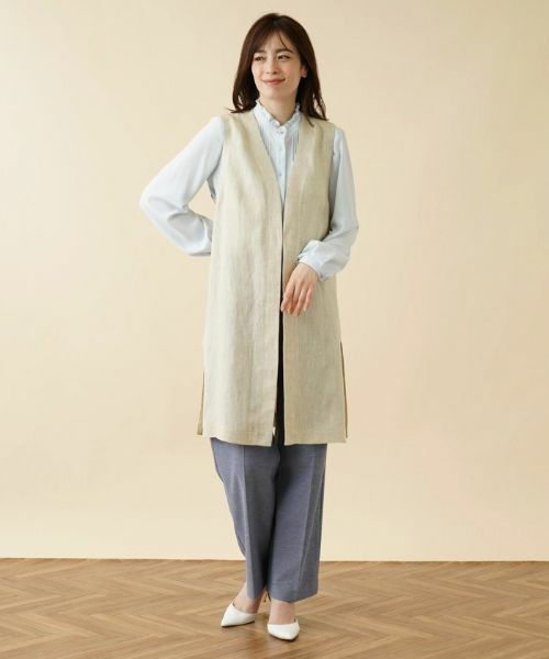 Leilian / レリアン テーラードジャケット | ロングベスト【ROCHAS Premiere】 | 詳細4