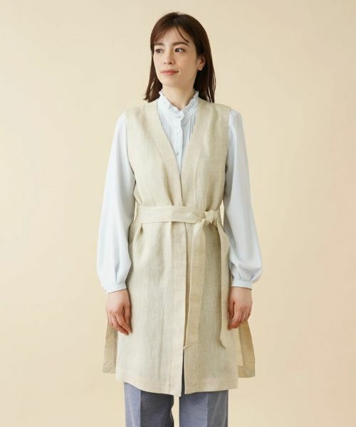 Leilian / レリアン テーラードジャケット | ロングベスト【ROCHAS Premiere】 | 詳細5