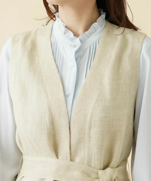 Leilian / レリアン テーラードジャケット | ロングベスト【ROCHAS Premiere】 | 詳細8