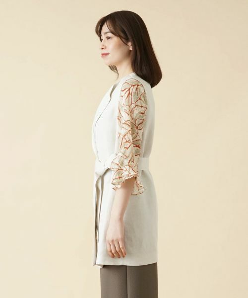 Leilian / レリアン テーラードジャケット | ラペルドロングベスト【ROCHAS Premiere】 | 詳細6