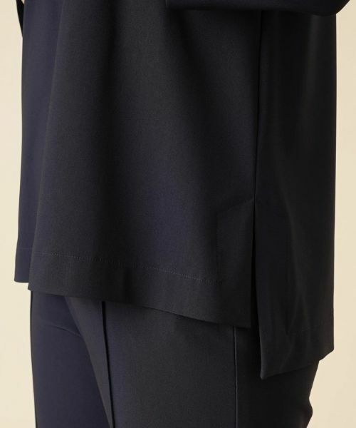 Leilian / レリアン シャツ・ブラウス | Vネック七分袖オーバーブラウス【ROCHAS Premiere】 | 詳細10