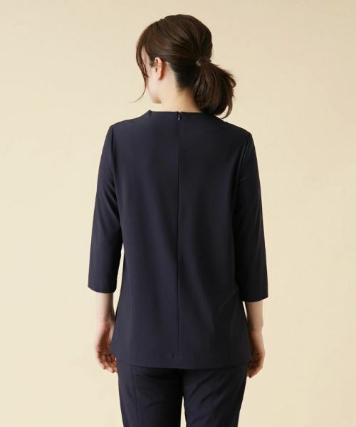 Leilian / レリアン シャツ・ブラウス | Vネック七分袖オーバーブラウス【ROCHAS Premiere】 | 詳細6