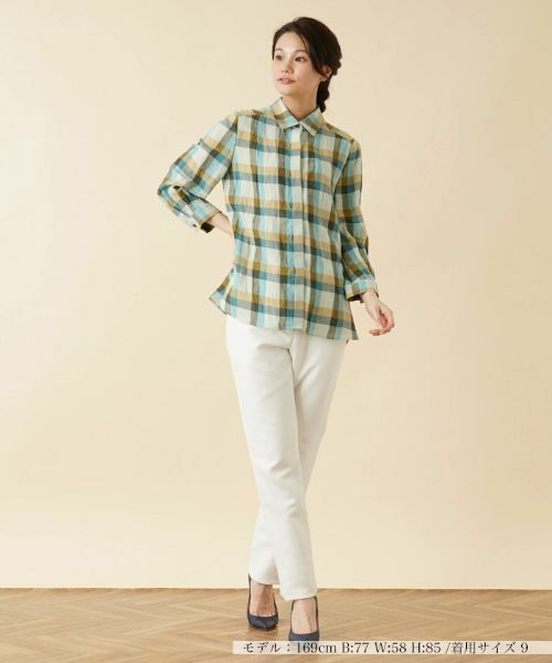 Leilian / レリアン シャツ・ブラウス | チェック柄ブラウス【ROCHAS Premiere】 | 詳細1