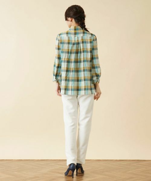 Leilian / レリアン シャツ・ブラウス | チェック柄ブラウス【ROCHAS Premiere】 | 詳細3