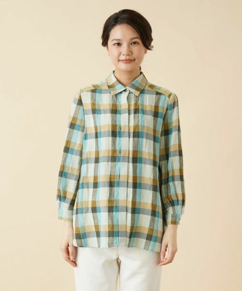 Leilian / レリアン シャツ・ブラウス | チェック柄ブラウス【ROCHAS Premiere】 | 詳細4