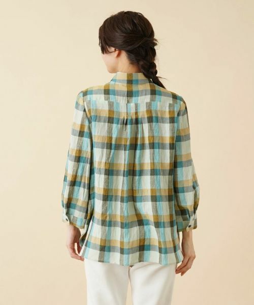 Leilian / レリアン シャツ・ブラウス | チェック柄ブラウス【ROCHAS Premiere】 | 詳細6