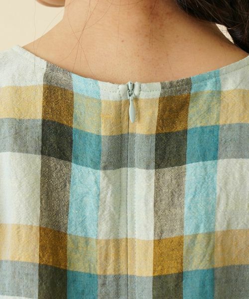 Leilian / レリアン シャツ・ブラウス | チェックオーバーブラウス【ROCHAS Premiere】 | 詳細8