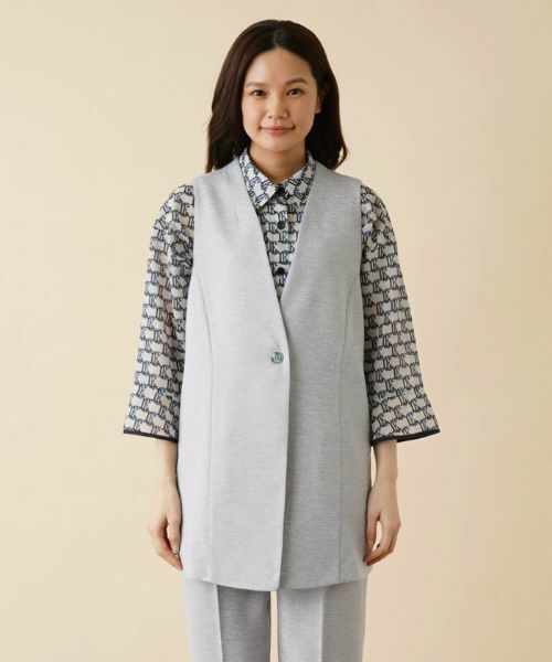 Leilian / レリアン テーラードジャケット | 【キャリアスタイル】洗えるジレ | 詳細4