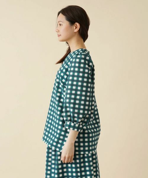 Leilian / レリアン シャツ・ブラウス | ギンガムチェックブラウス | 詳細5