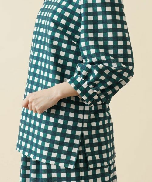 Leilian / レリアン シャツ・ブラウス | ギンガムチェックブラウス | 詳細9
