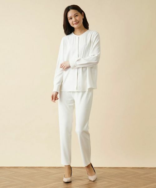 Leilian / レリアン シャツ・ブラウス | 【タウンエレガンス】洗えるフロントラインブラウス | 詳細12