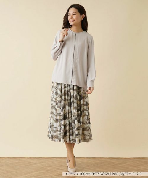 Leilian / レリアン シャツ・ブラウス | 【タウンエレガンス】洗えるフロントラインブラウス | 詳細2