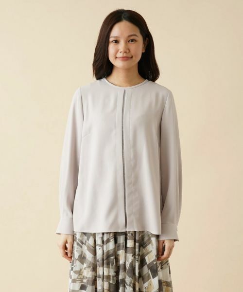 Leilian / レリアン シャツ・ブラウス | 【タウンエレガンス】洗えるフロントラインブラウス | 詳細5