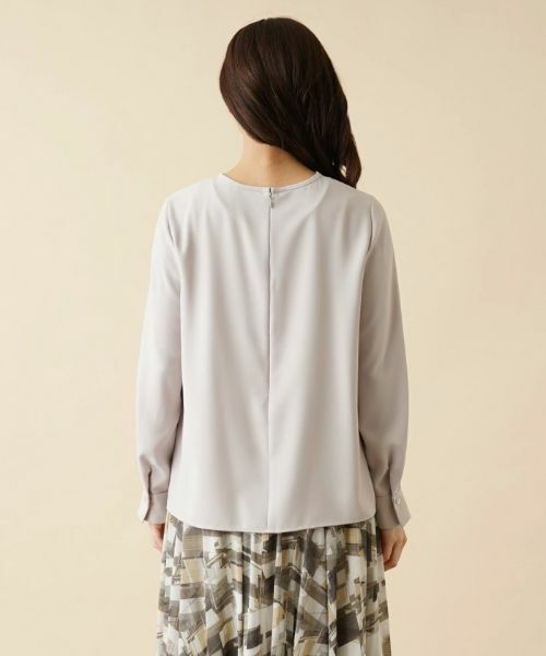 Leilian / レリアン シャツ・ブラウス | 【タウンエレガンス】洗えるフロントラインブラウス | 詳細7