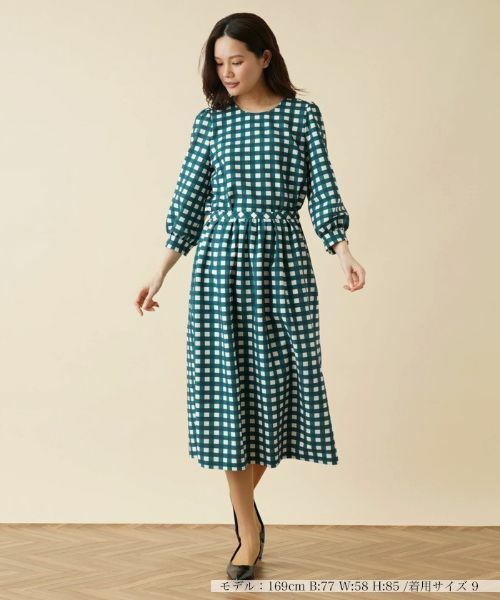 Leilian / レリアン ミニ・ひざ丈スカート | ギンガムチェックフレアスカート | 詳細1