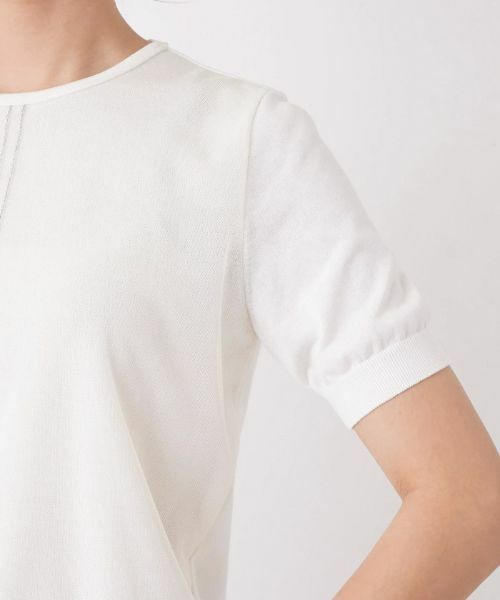 Leilian / レリアン ニット・セーター | ラメラインチュール切替カットソー | 詳細9