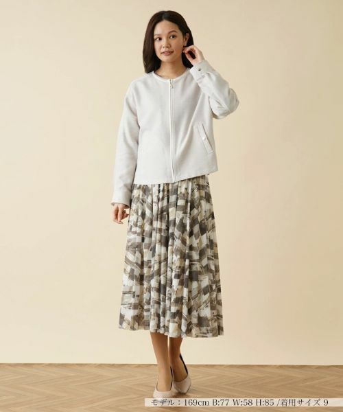 Leilian / レリアン テーラードジャケット | ジップアップジャケット | 詳細1