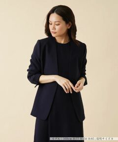 Leilian / レリアン テーラードジャケット | Vネックノーカラージャケット