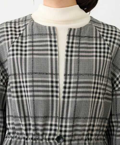 Leilian / レリアン テーラードジャケット | チェックノーカラージャケット【Leilian the Week】 | 詳細5