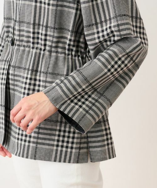 Leilian / レリアン テーラードジャケット | チェックノーカラージャケット【Leilian the Week】 | 詳細7
