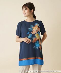 Leilian / レリアン シャツ・ブラウス | フラワーチュニックブラウス