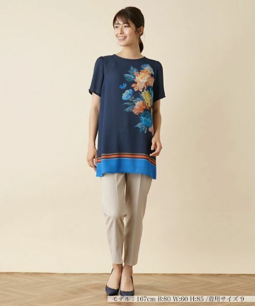 Leilian / レリアン シャツ・ブラウス | フラワーチュニックブラウス | 詳細1