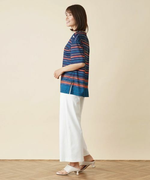 Leilian / レリアン カットソー | 配色ボーダーカットソー | 詳細12