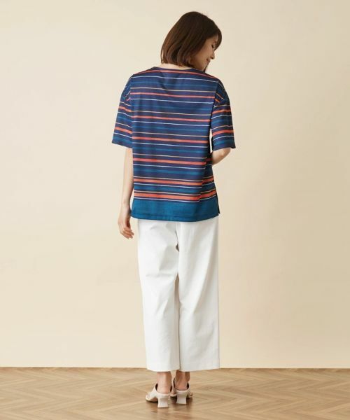 Leilian / レリアン カットソー | 配色ボーダーカットソー | 詳細13