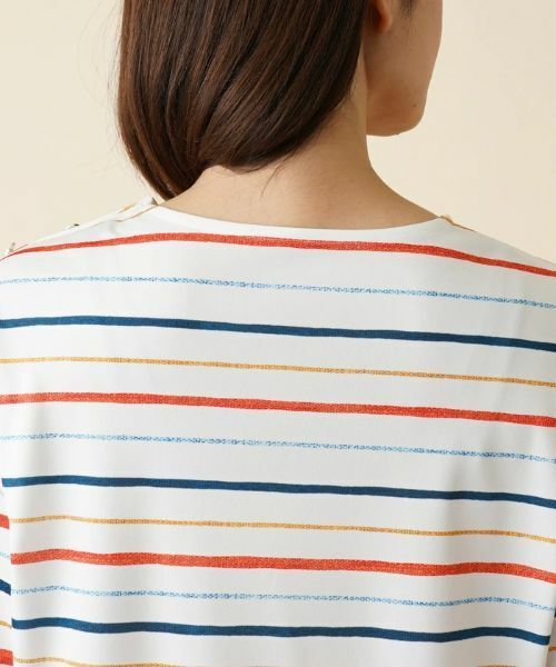 Leilian / レリアン カットソー | 配色ボーダーカットソー | 詳細8