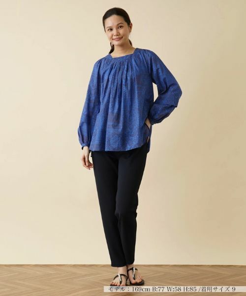 Leilian / レリアン シャツ・ブラウス | オリエンタル柄ブラウス | 詳細1