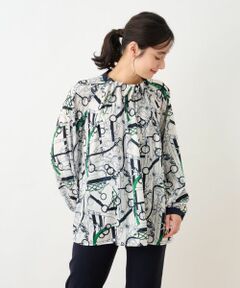 Leilian / レリアン シャツ・ブラウス | プリントオーバーブラウス【Leilian the Week】